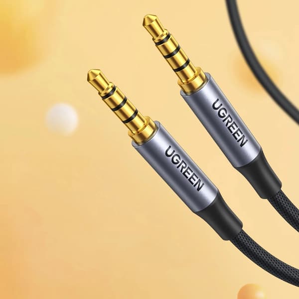 UGREEN AV183 KABEL 10648 MINI JACK 3,5 MM / MINI JACK 3,5 MM 1 M - GRÅ