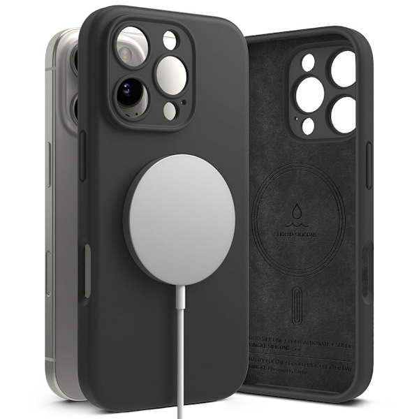 RINGKE SILIKONE MAGNETISK MAGSAFE IPHONE 16 PRO MAX SORT