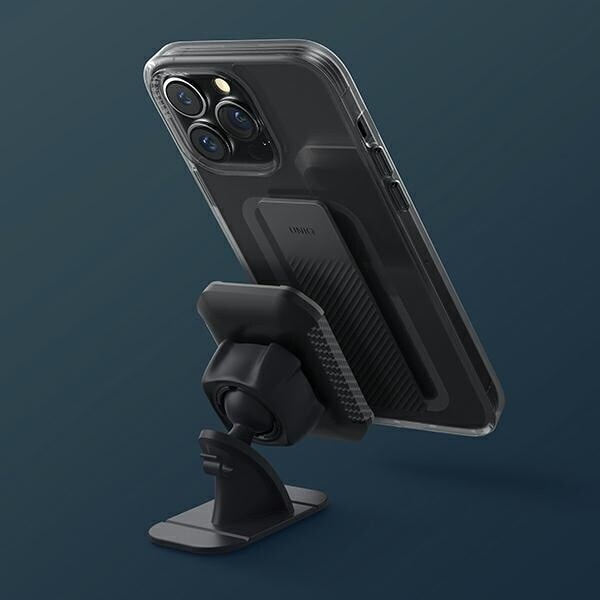 UNIQ Heldro Mount iPhone 14 Plus 6.7 deksel svart/røyk