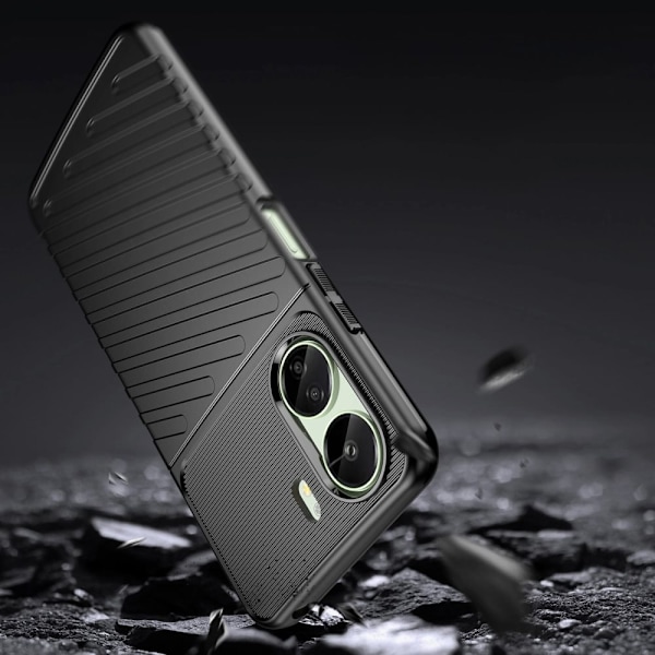 Thunder Case Armored Case for Xiaomi Redmi 13c - Svart