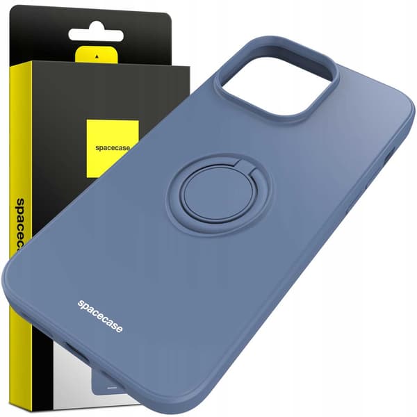 Spacecase Silikon Ring-Fodral För Iphone 14 Pro Max Blåt Skydd