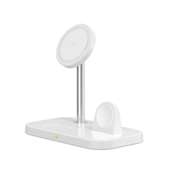 TECH-PROTECT QI15W-A22 3I1 MAGNETISK MAGSAFE TRÅDLØS OPLADER HVID