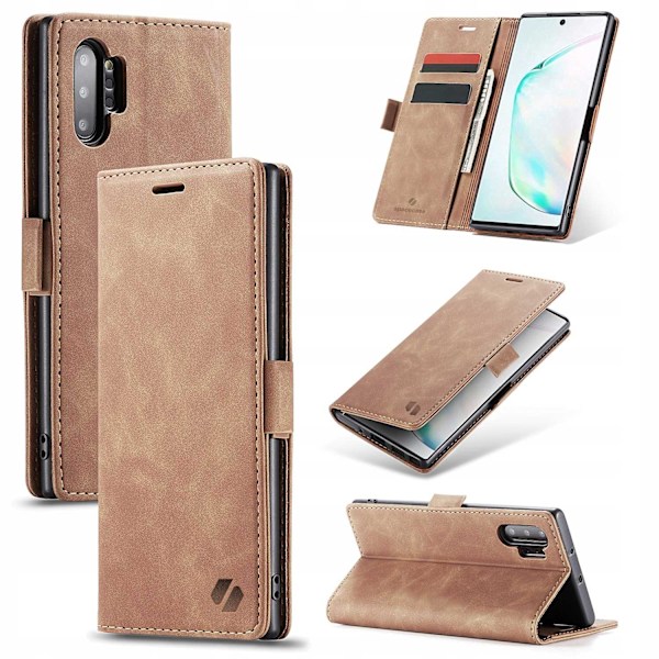 Spacecase Plånboksfodral För Samsung Galaxy Note 10+ Läderfodral