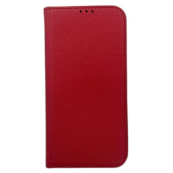 Smart Magnet bok iPhone 15 Plus 6,7" fodral rött/rött