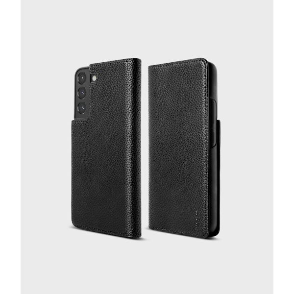 Ringke Folio Signature Flip-veske i skinn til Samsung Galaxy S22+ (S22 Plus) svart (FSS118R262)