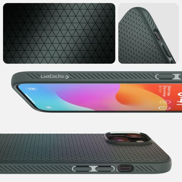 SPIGEN LIQUID AIR IPHONE 15 PRO MAX ABYSS GRØNN