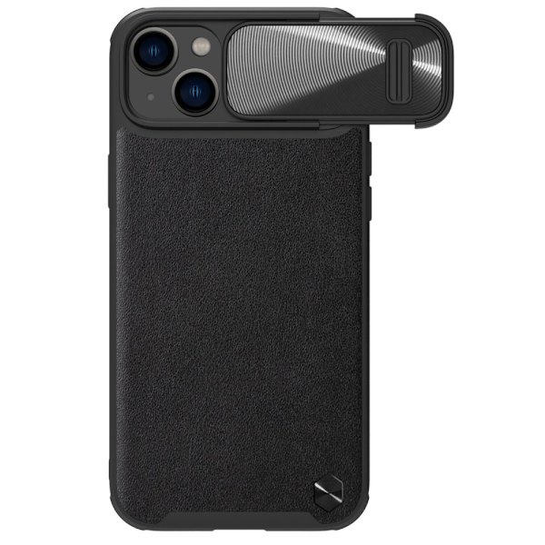NILLKIN CASE CAMERA COVER TIL IPHONE 14+ SORT