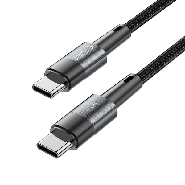 TECH-PROTECT ULTRABOOST TYPE-C KABEL PD60W/3A 100cm GRÅ