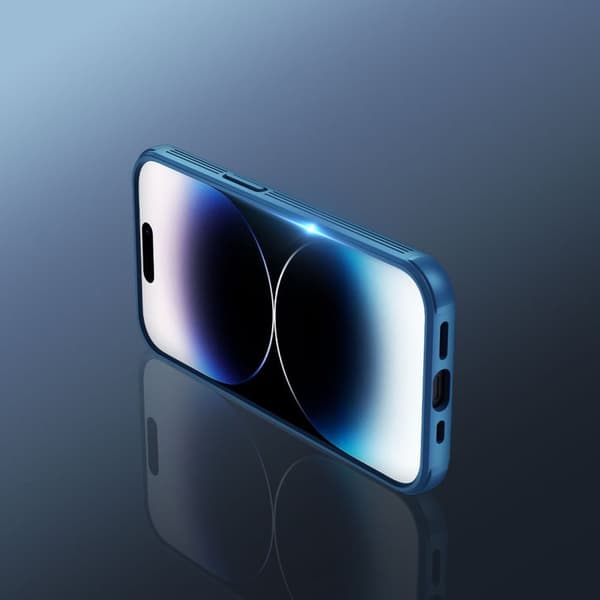 NILLKIN CASE CAMERA COVER TIL IPHONE 14 PRO MAX BLUE
