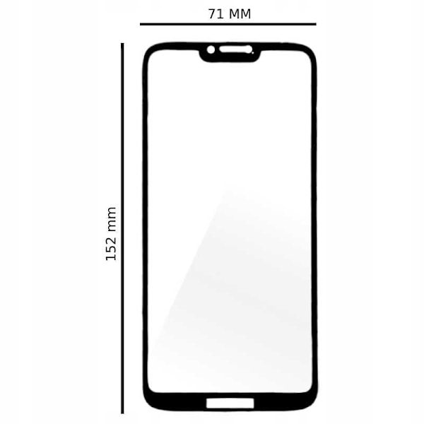 Spacecase 5D Härdat Glas För Motorola G7 Power Skyddsfilm
