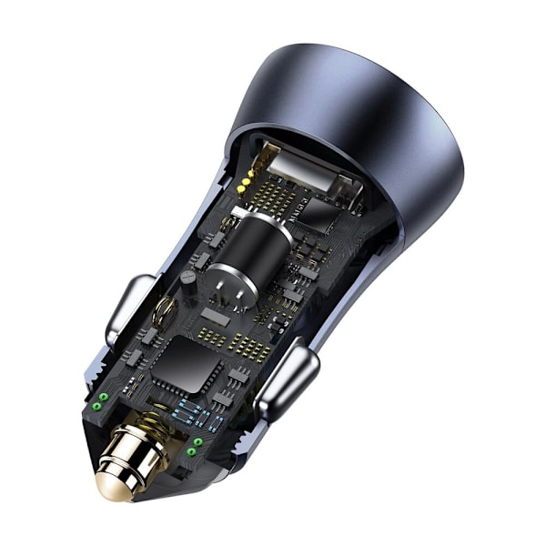 Baseus Golden Contactor Pro 2x USB-A 40W billader QC SCP FCP AFC - grå