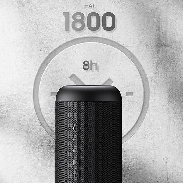 USAMS YX Series Bluetooth 5.0 10W bärbar trådlös utomhushögtalare YX8YG01 (US-YX008)