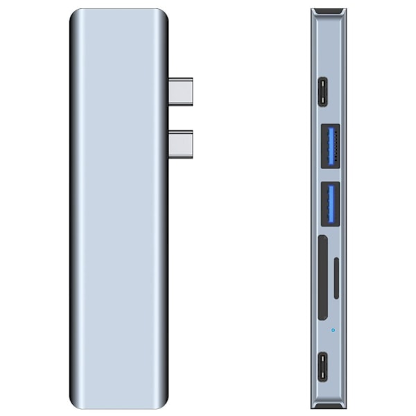 TECH-PROTECT V5-HUB ADAPTER 7I1 GRÅ