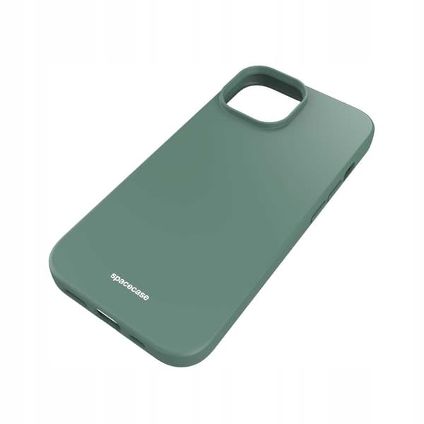 Spacecase Silikonfodral För Iphone 15-Fodral Mörkgrön