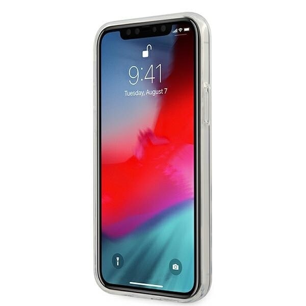 Gjett GUHCP12L3D4GTR iPhone 12 Pro Max 6.7 gjennomsiktig hardt deksel 4G 3D-mønstersamling