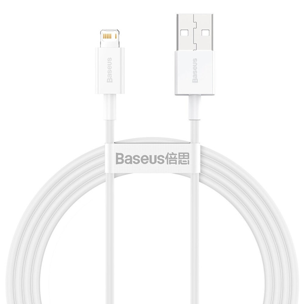 Baseus Superior kabel USB - Lightning 2,4A 1,5 m hvit (CALYS-B02)