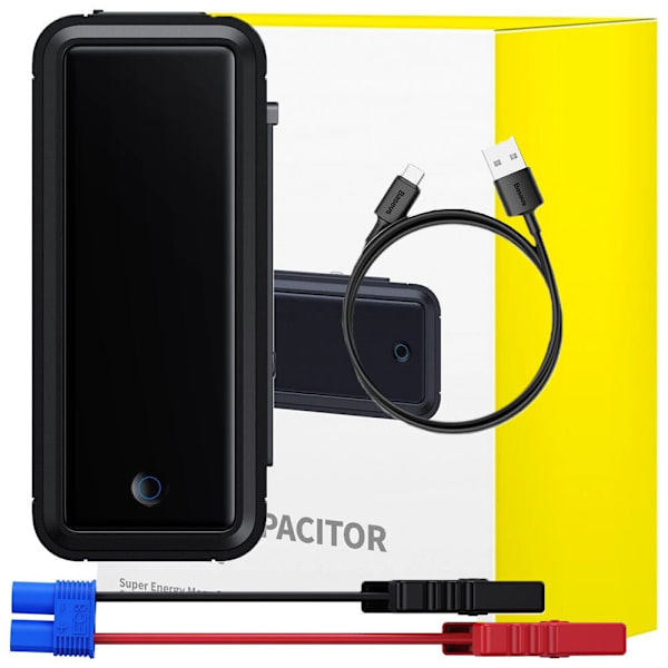 Startmotor med superkondensator Baseus Super Energy Mega Series BS-CH007 3000A 12V USB-C / EC8 / DC - grå