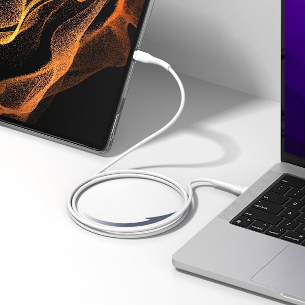 Ringke USB-C - USB-C kabel 480Mb/s 60W 2m lilla (CB60181RS)
