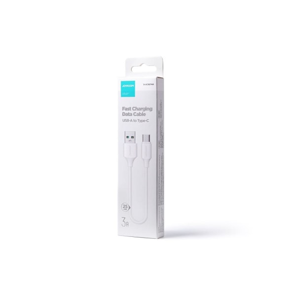 Joyroom lade-/datakabel USB - USB Type C 3A 0,25 m hvit (S-UC027A9)