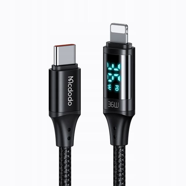 MCDODO CABLE MED DISPLAY USB-C LIGHTNING 36W 1M IPHONE X 11 12 13 14