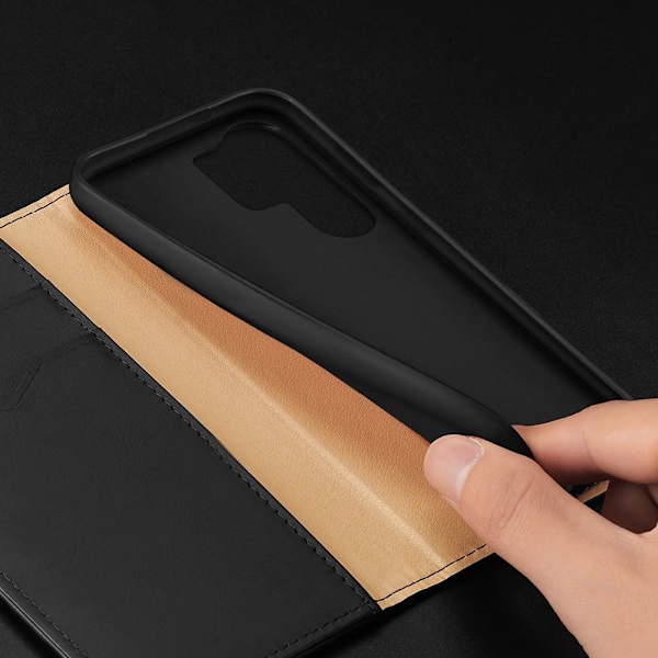 Dux Ducis Hivo-deksel med klaff og RFID-blokkering til Samsung Galaxy S24 Ultra - svart