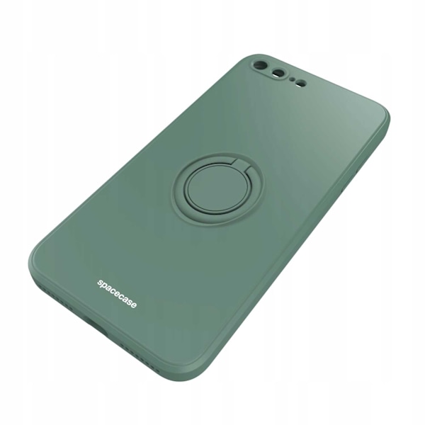 Spacecase Silikonringsfodral För Iphone 7 8 Plus Mörkgrön