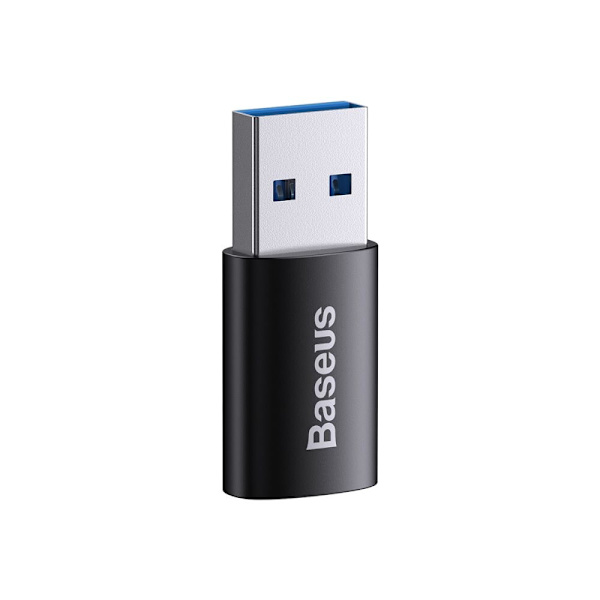Baseus Ingenuity-serien miniadapter USB 3.1 OTG - USB Type C svart (ZJJQ000101)