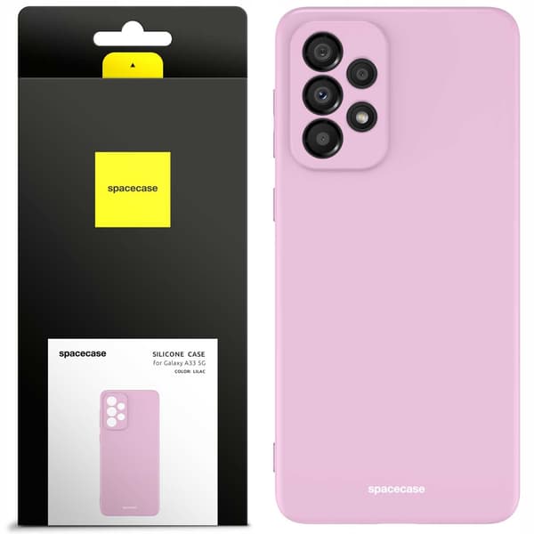 Spacecase Silikonfodral För Samsung Galaxy A33 5G Lilac