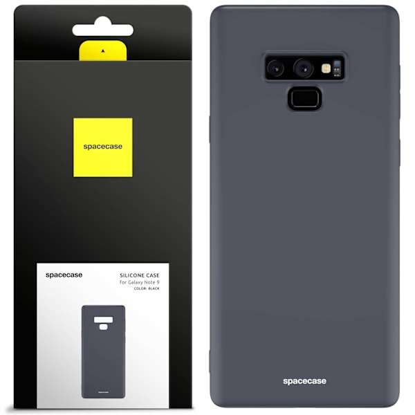 Spacecase Silikonfodral För Samsung Galaxy Note 9 Svart