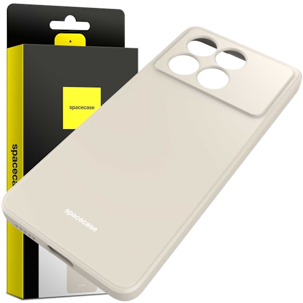 Spacecase Silikonecase För Poco X6 Pro 5G Bone