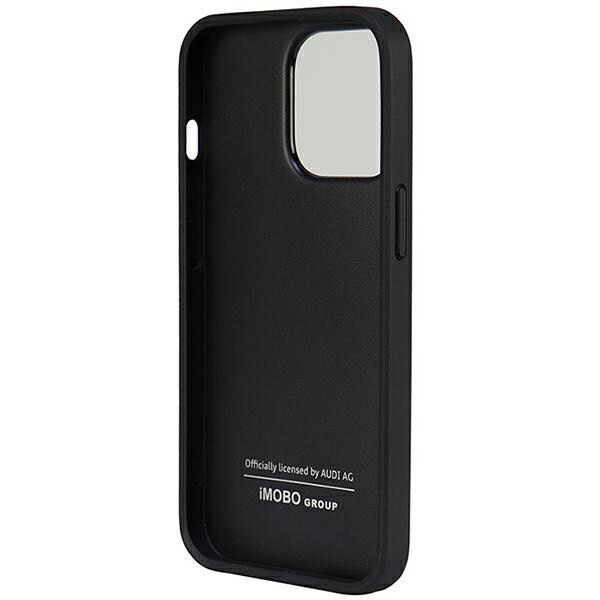 Audi syntetisk skinndeksel for iPhone 13 Pro / 13 - svart AU-TPUPCIP13P-TT/D1-BK