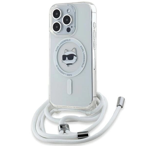 Karl Lagerfeld IML Choupette Head & Cord MagSafe-deksel til iPhone 14 Pro Max - Gjennomsiktig