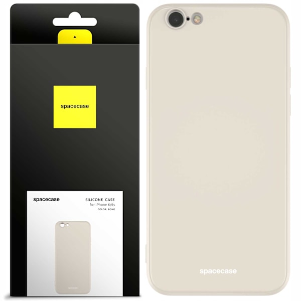 Spacecase Silikonfodral För Iphone 6 6S Bone Phone Skydd