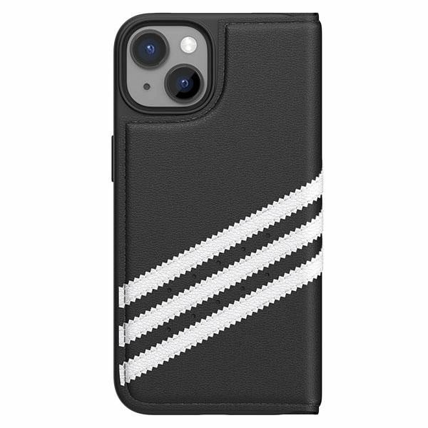 ADIDAS OR BOOKLET CASE PU TIL IPHONE 14 - SORT OG HVID