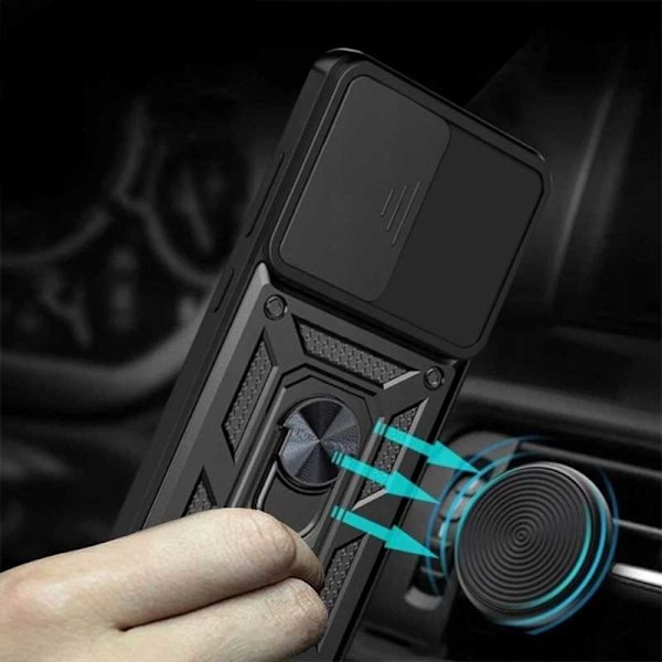 Spacecase Case Cover För Poco X6 Rm Note 13 Pro 5G Svart