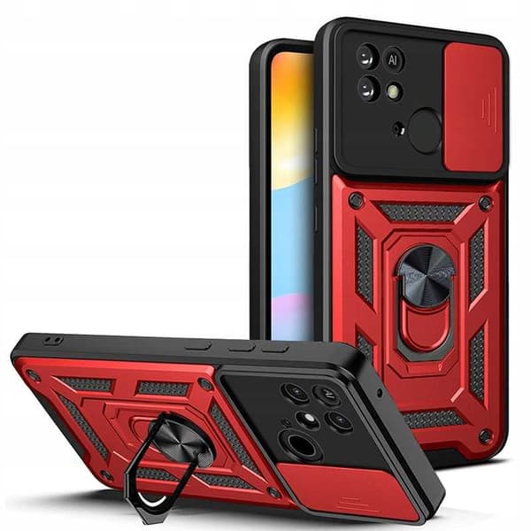 Spacecase Case Cover För Xiaomi Redmi 10C Poco C40 Red