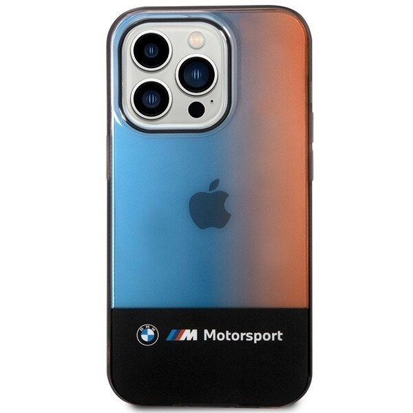 BMW BMHCP14X22HMGK-deksel iPhone 14 Pro Max 6.7 svart/svart Half Tricolor