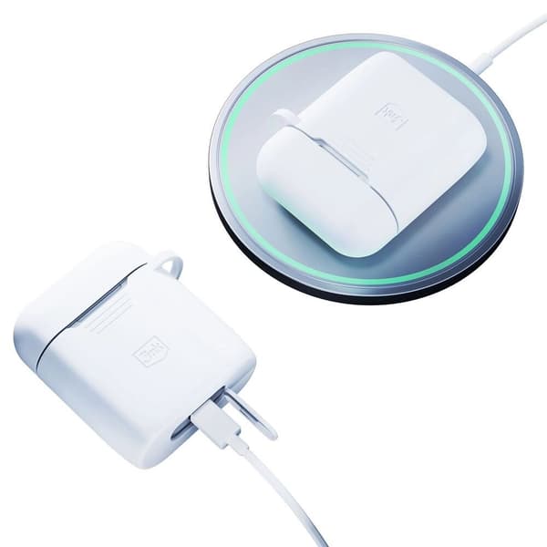 3mk Silicon AirPods-deksel for AirPods 2 - hvit