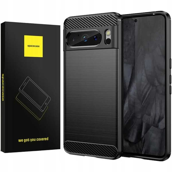 Spacecase Case Cover Till Google Pixel 8 Pro Black Carbon