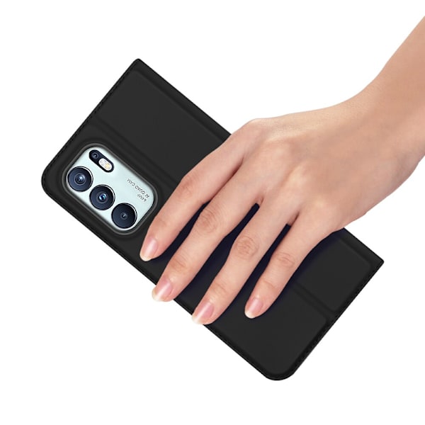 Dux Ducis Skin Pro deksel med klaff for Oppo Reno6 4G svart