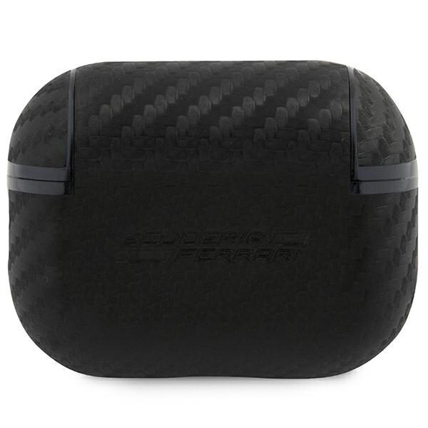 Ferrari FESAP2CABK-deksel for AirPods Pro 2-deksel - svart On Track PU Carbon