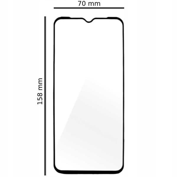 Rymdskydd Härdat Glas 5D För Oppo A15 Skyddsfolieskärm