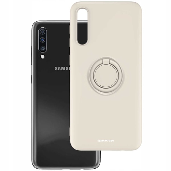 Spacecase Silikonecase Ring För Samsung Galaxy A70 Bone