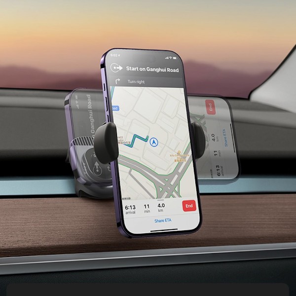 Elbilstativ med solcellepanel til Tesla Model 3 / Y Baseus T-Space - svart