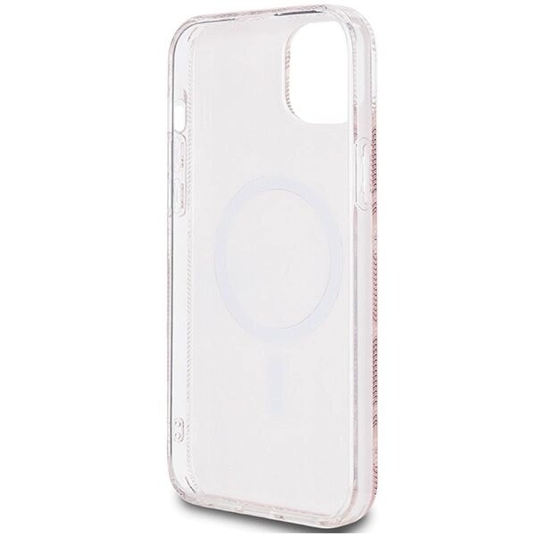 Guess IML GCube MagSafe beskyttelsesdeksel for iPhone 15 Plus / 14 Plus - rosa