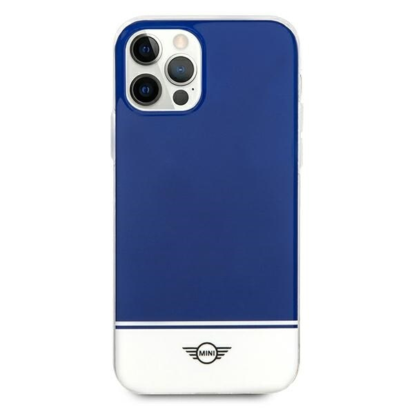 Mini MIHCP12MPCUBINA iPhone 12/12 Pro 6.1" marinblått hårt fodral Stripe Collection