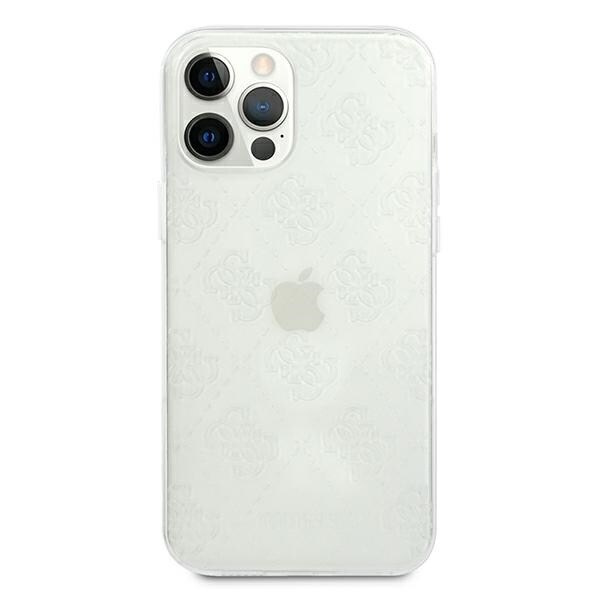 Gjett GUHCP12L3D4GTR iPhone 12 Pro Max 6.7 gjennomsiktig hardt deksel 4G 3D-mønstersamling