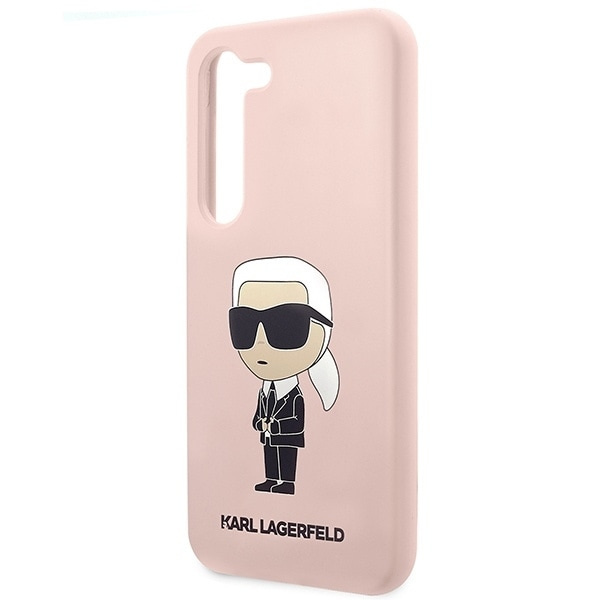 Karl Lagerfeld KLHCS23MSNIKBCP S23+ S916 hardt etui - rosa silikon Ikonik