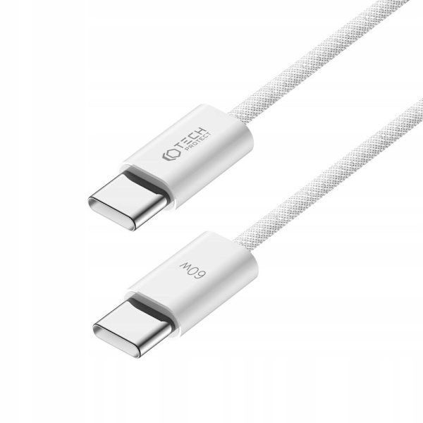 TECH-PROTECT ULTRABOOST CLASSIC TYPE-C KABEL PD60W/3A 200CM HVIT