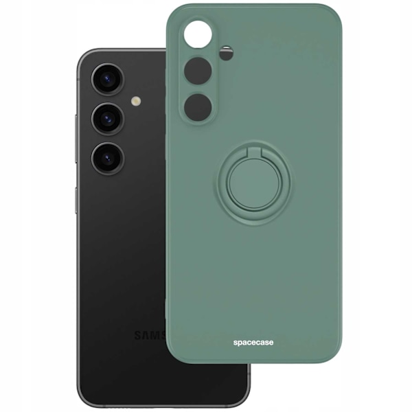 Spacecase Silikonecase Ring För Samsung Galaxy S23 Fe Green